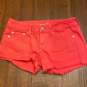 American Eagle Outfitters pink denim shorts Size 2